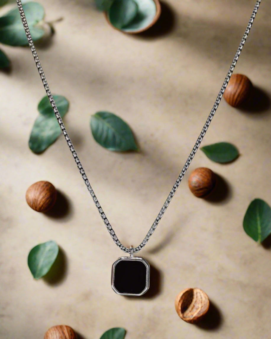 Men's Silver Plated Chain With Pendant